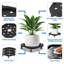 Lot de 2 chariots à plantes roulants robustes avec roulettes, noirs-556190521
