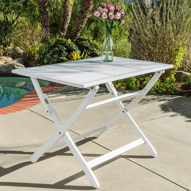 Table pliante d'extérieur 43,5 po en bois