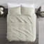 Ensemble de courtepointe réversible 3 pièces White King / Cal King-128898422-128898430