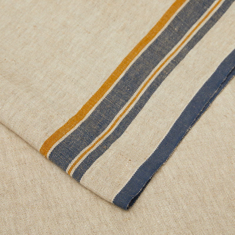 Camron Table Runner - 20" x 72", Natural/Blue