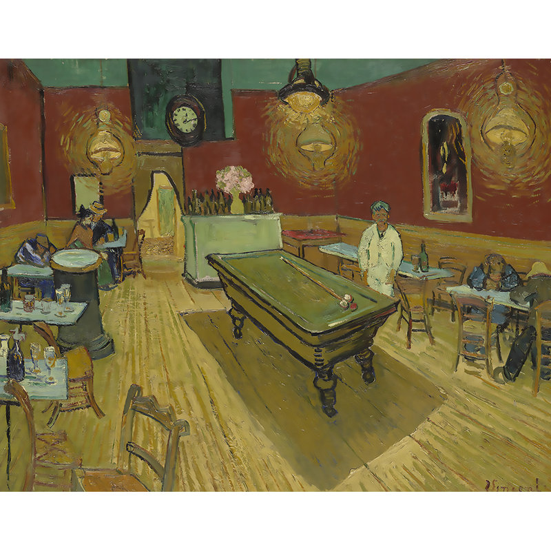 Adhésif décoratif "the night café" , "van gogh", H 18 po x l 24 po