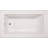 Angel 72'' x 42'' Soaking Acrylic Bathtub-9227504-88749303