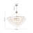 8 - Light Clear Glass Bubble Dimmable Chandelier