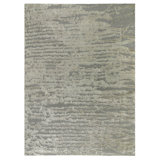Terrain Striped Area Rug in Taupe