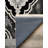 Rayhan Collection Digital Print Cotton-Polyester Black Gray Moroccan Rug-2121904491