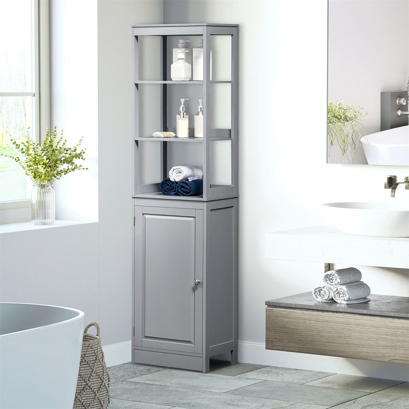 Rangement pour salle de bain Rinyah, Gris