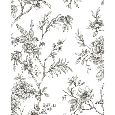 Elisabeth 18' L x 20.5" W Peel and Stick Wallpaper Roll