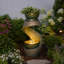 Fontaine de sol d'extérieur fabriquée à la main résistante aux intempéries avec lumière-562130288