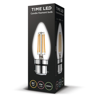 4W BA22d Dimmable LED Candle Light Bulb