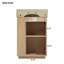 Meuble-lavabo 21,6 po avec lavabo en céramique et armoire à grain de bois et rangement
