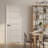 Primed Solid Wood Plain Interior -Berkley Flush Door-120786549