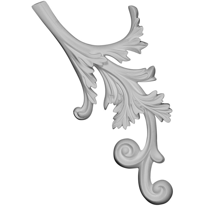 Juniper 7'' H x 14.5'' W x 0.75'' D Urethane Onlay Scroll