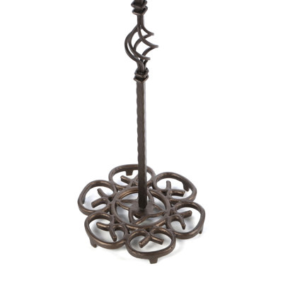 Ensemble d'outils de cheminée en bronze 4 pièces avec support