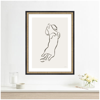 «Dachshund Dog» par Gabrielly Guedes, reproduction d'art encadrée