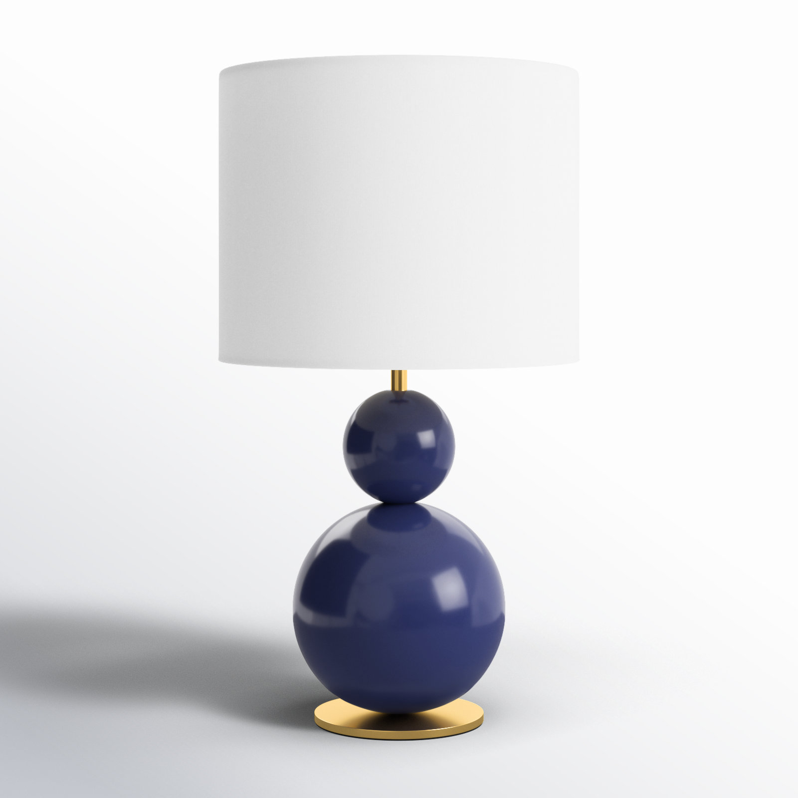 Suki Metal Table Lamp, Navy