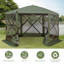 Pavillon de jardin hexagonal escamotable, pour l'extérieur