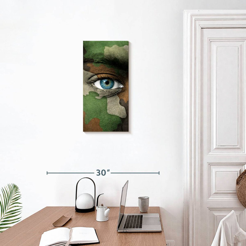 Camouflage militaire, H 24 po x l 12 po