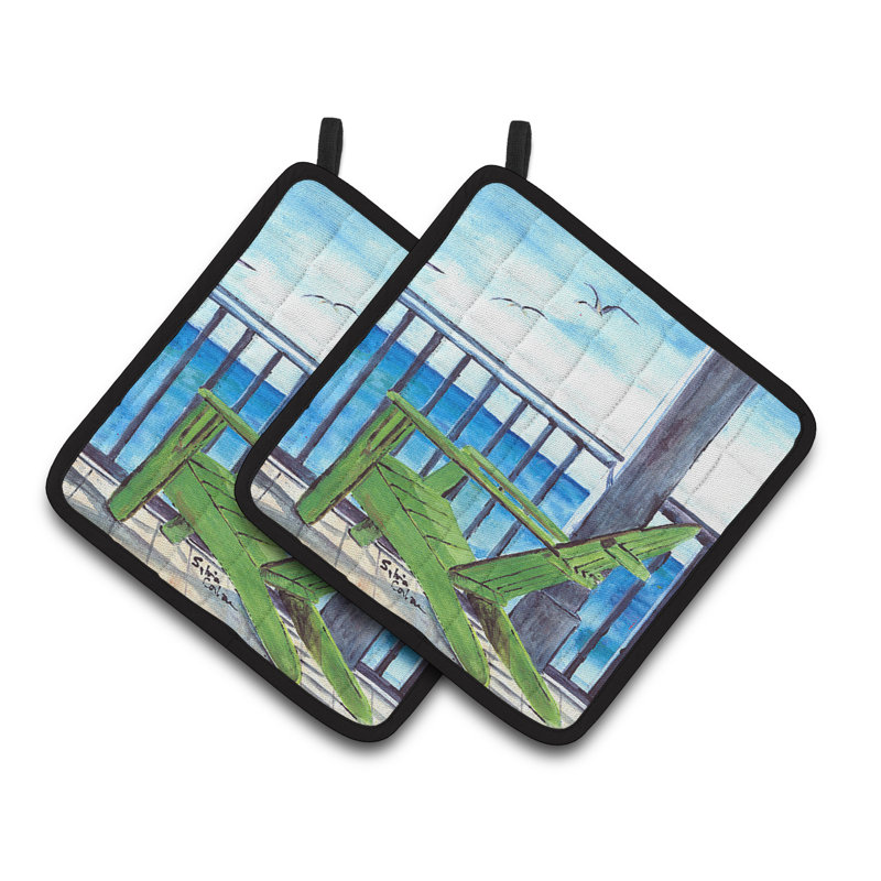 Caroline's Treasures Adirondack Chair Polyester Potholder