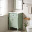 Meuble-lavabo élégant avec lavabo, armoire autoportante et tiroir rabattable Elegant Design-1729056321