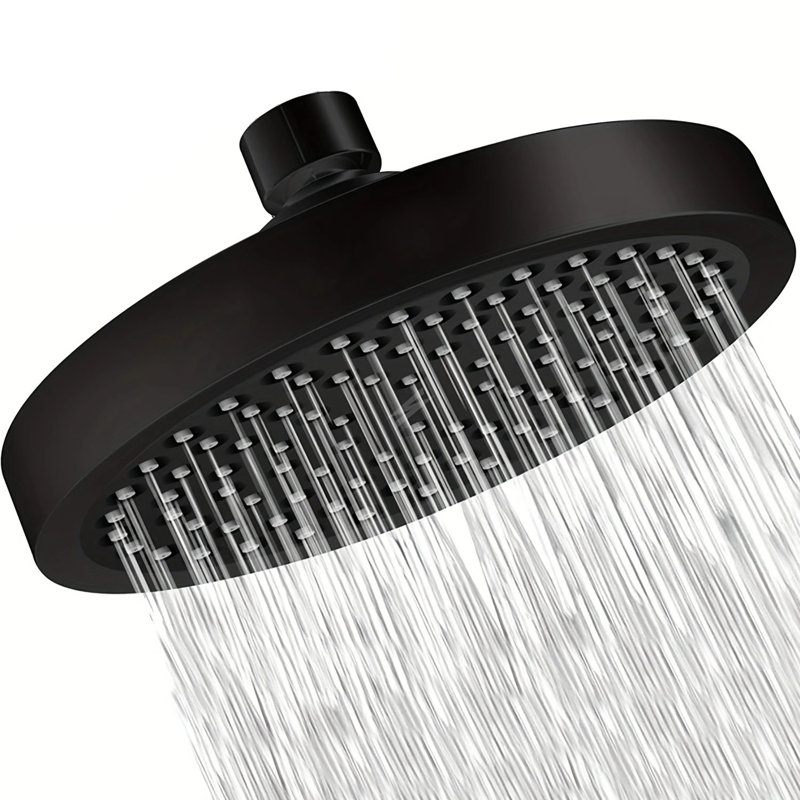Full/Standard Rain Shower Head 2.5 GPM GPM, Matte Black