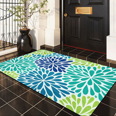  Area Rug Living Room Rugs 5x7ft Soft Indoor Carpet Modern Rug with Non Slip Rubber Backing for Under Dining Table Home,Floral Burst