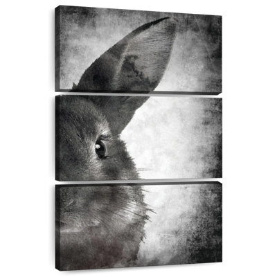 Brampt Bunny Face Black And White
