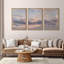 " Sunset Ambiance Tranquil Evening Sky Nature Landscape Illustrations Modern Art Decor Rustic " 3 - Pieces-98696238-98696240