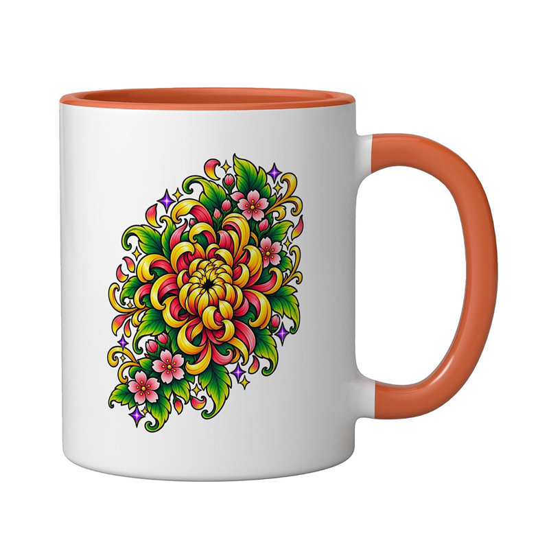 Ceramic Coffee Mug, Orange