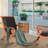 Everette Upholstered Accent Chair with Ottoman