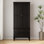 Garde-robe autoportante en bois 70,86 "style Mid-Century avec 2 tiroirs