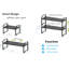 Tablette de rangement extensible et réglable