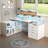Ravleen 66'' W L-Shaped Computer Desk with Cube Shelves and Cabinet-1439303623