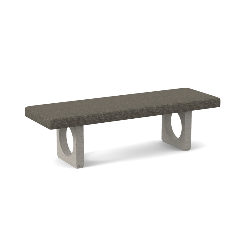 Void Upholstered Bench, Bisque, Libby