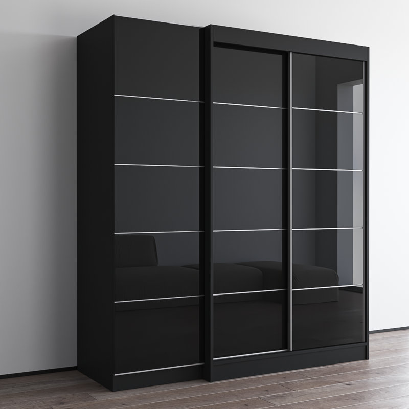 Armoire 68,9 "A120-A1 Aria Aria, Noir, H 79 po x l 69 po x P 26 po