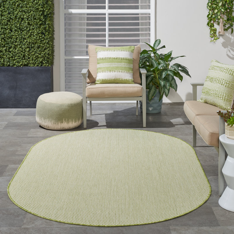Mccune Indoor / Outdoor Rug, Oval 5' x 8'