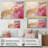 Pink Gold Minimalism Poteries I - Abstract Spirals Canvas Print-1323289212-1323289203