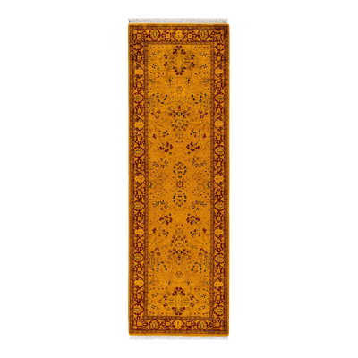 Tapis noué à la main Weirsky - unique en son genre - jaune Weirsky