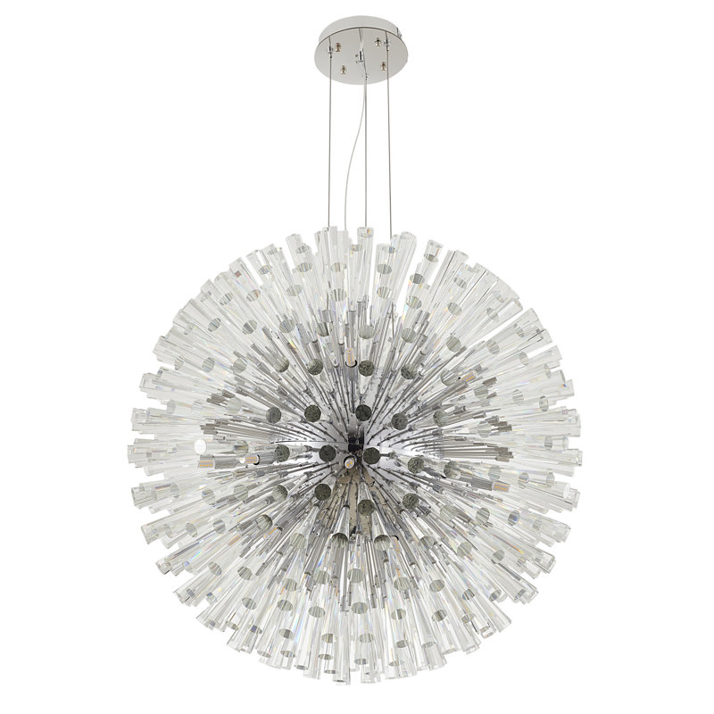 Spoutnik 30 lumières Cleburn, Chrome