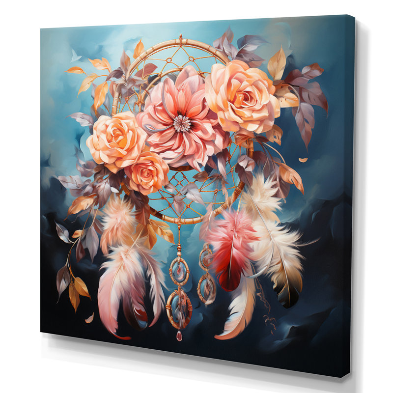 Pink Dream Catcher Dreamy Pastels III - Landscapes Canvas Prints, H 16 po x l 16 po, Toile tendue
