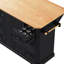 Grand îlot de cuisine avec 47 po de large et ports de charge, tablettes réglables en placage de bois d'hévéa noir, 56 po-748599521