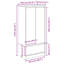 Cabinet With Drawer 55.5X34x119.5 Cm Engineered Wood-1786643919