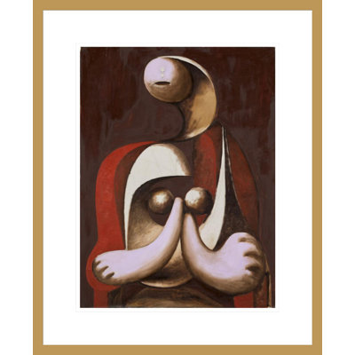 «Femme assise dans un fauteuil» par Pablo Picasso, impression giclée sur cadre