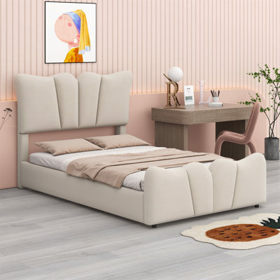 Upholstered Platform Bed Velvet Upholstered Bed