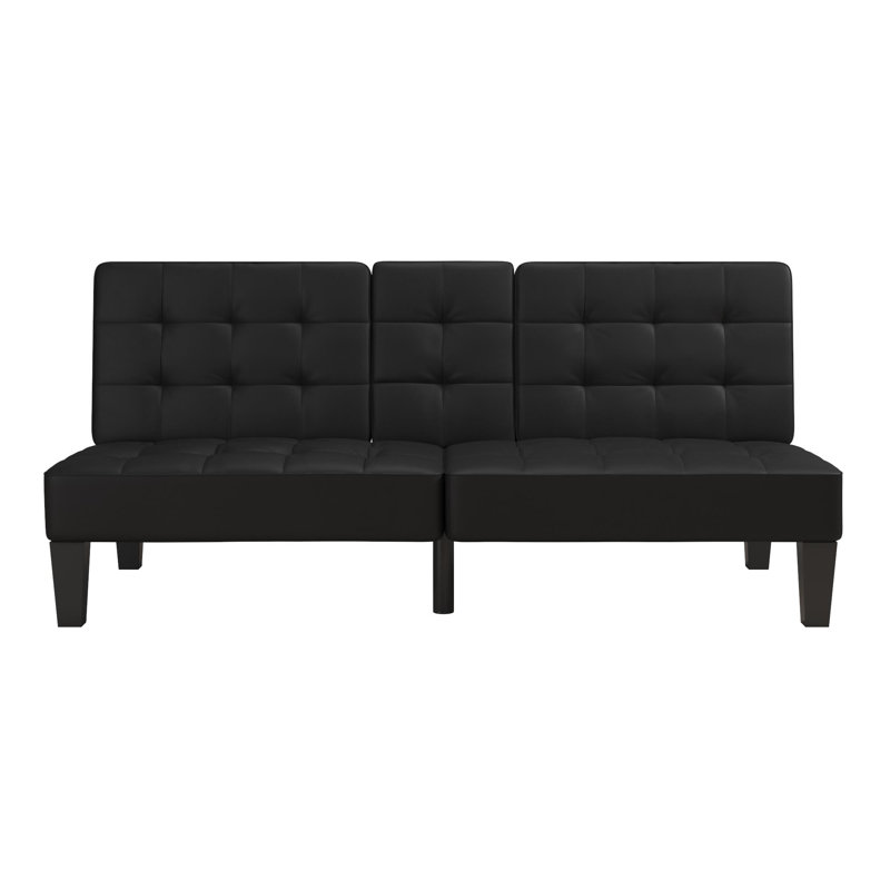 Alaira Full / Double 181.6cm Faux Leather Convertible Sofa