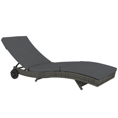 207cm Long Single Chaise with Cushions