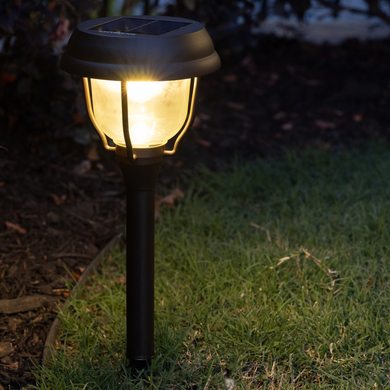 Bronze Solar Powered LED Pathway Light Set of 2