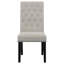 Ensemble de 2 chaises d'appoint rustiques capitonnées-125441427