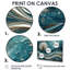 Pissenlit argenté dans des vagues turquoise éclatantes - Pissenlit, impression d'art mural-1187597131-1187597121