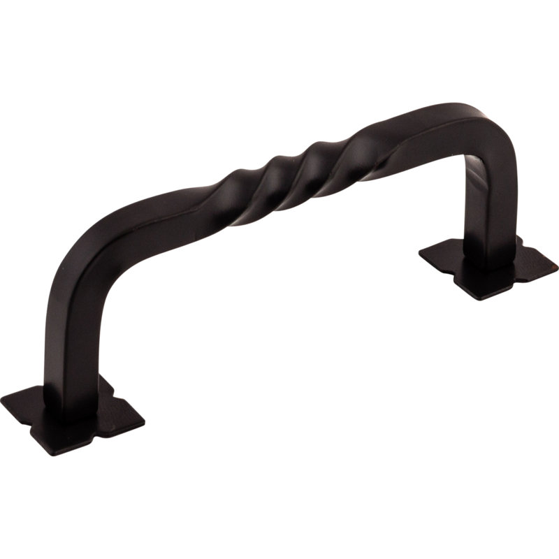 Twist Bar pull, Patina Black, 3 3/4" Center to Center