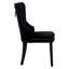 Chaise d'appoint à oreilles en velours capitonné Kirsten-83868869